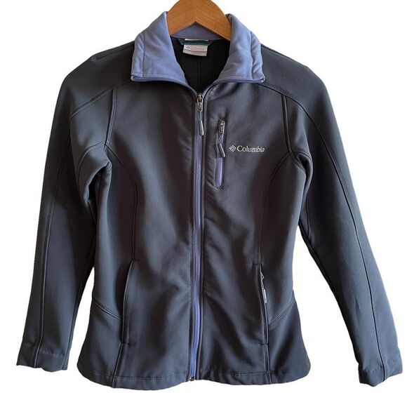 Columbia ~ Women’s Jacket ~ Grey with a touch of periwinkle/purple ~ size XS - Picture 1 of 8